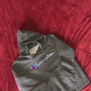 champion gray hoodie